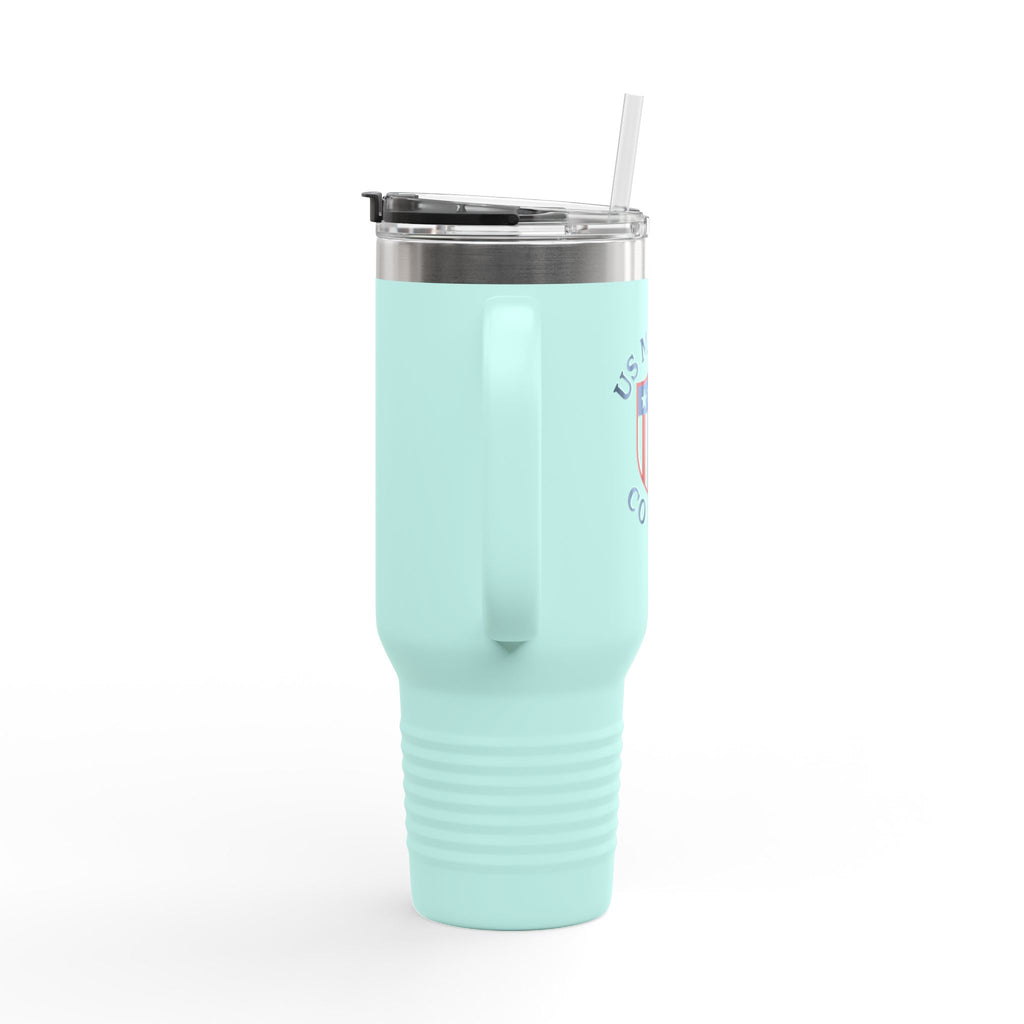 Stainless Steel Tumbler with Straw