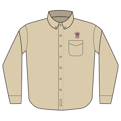 Embroidered Long Sleeve Button-Up Shirt