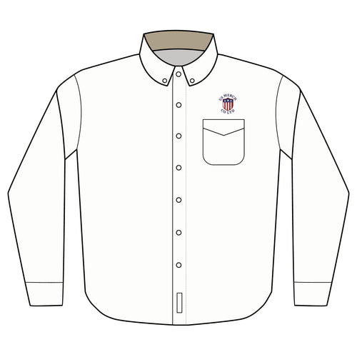 Embroidered Long Sleeve Button-Up Shirt
