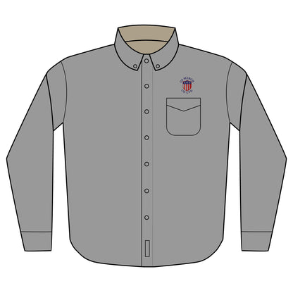 Embroidered Long Sleeve Button-Up Shirt